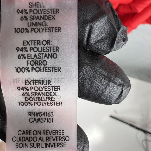 Calvin Klein Womens 8 Red Mock Neck Maxi Dress Tie Minimalist Fairy Formal Event - Picture 14 of 16